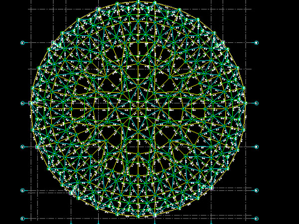 宝鸡明光正元广场圆形网架