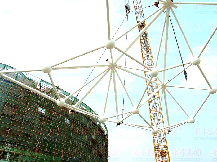 宝鸡体育馆网架安装